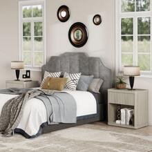 SICOTAS Gray Nightstands Set Of 2 With Drawer Modern Wood Bedside Table End Table For Bedroom Living Room Office - 淺灰色 - 查看 6