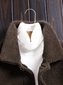BONNY MAX New 2-In-1 Men's Fluffy Jacket, Chinese Haining Short Casual Bomber, Reversible Coat