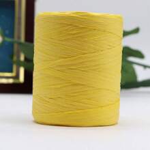 1PC Raffia Yarn Hand Crochet Foldabe Raffia Bag Hat Fashion Ribbon Rope For Handknitting Thread - Multicolor - View 9