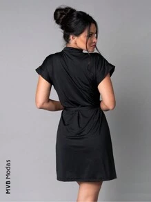 Hobby Women's Robe Bride Sexy Robe Romantic MVB Modas - Preto Liso - 查看 3