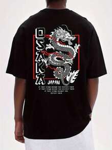Women's Unisex Oversized Streetwear T-Shirt 100% Cotton Immediate Shipping - màu đen - Xem 1