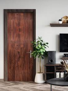 1pc Camel Thick Wooden Grain Self-Adhesive Wallpaper For Vintage Country Style Home Decor Such As Cabinets, Tables, Chairs And Room Background Refurbishment,Renovation Stickers Peel Wall Panels,Wall Paper, Wallpapers,Spring Decoration Items Refresh Your Home,Rama Decoration Stickers Gifts Birthday Graduation