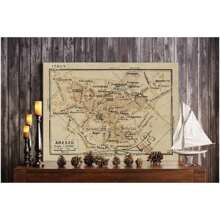 Vintage Imagery Old Map Of Arezzo Italy 1935 Arezzo Map Up To 24x36" Old World Style Arezzo Italy Wall Map Fine Art Print - 彩色 - 查看 2