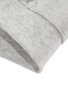 Men's Casual Solid Color Crew Neck Long Sleeve Sweatshirt, For Fall - Light Grey - View 6