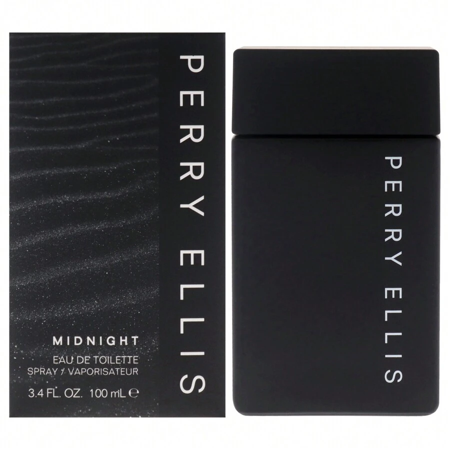 Midnight de Perry Ellis para Hombres - 3.4 Onzas Líquidas Spray de Eau de Toilette - transparente - Ver 1