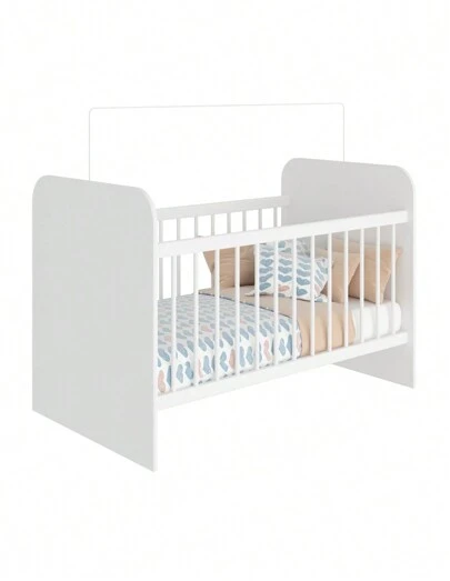 Cuna Clásica Skal Baby Con Diseño Renovado Modelo BB03 Color Blanco