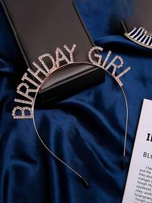 1 pieza Corona de cumpleaños de moda y única para niñas, tocado para fiesta de cumpleaños - Multicolor - Ver 8