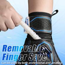 High-End Goalkeeper Gloves Football Gloves - Black - View 7