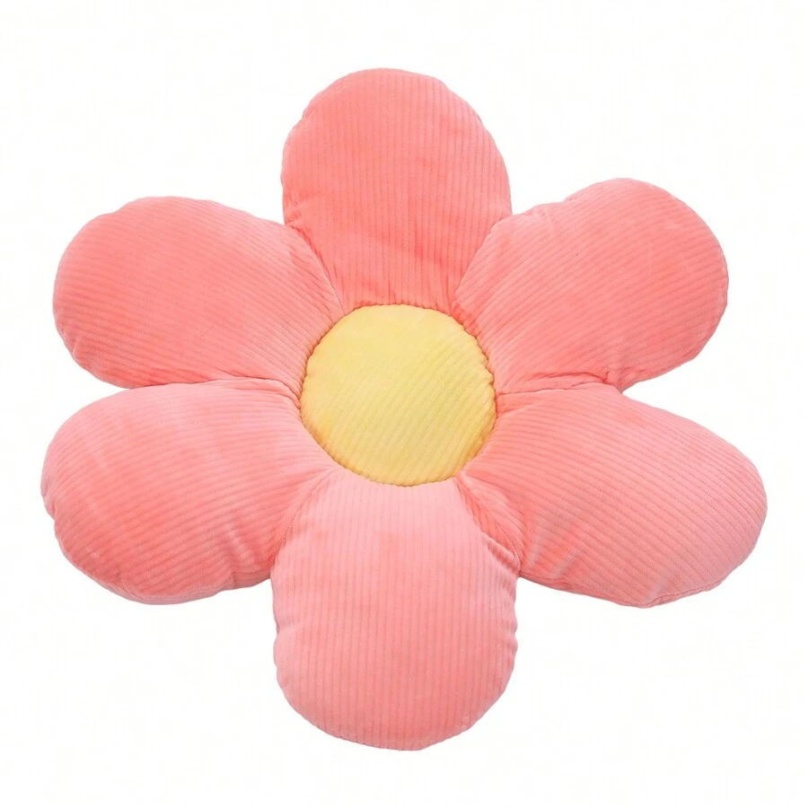 LIVINGANDHOME Living And Home Daisy Shaped Seat Cushion Flower Throw Pillow - 40cm L x 40cm W Pink - View 1