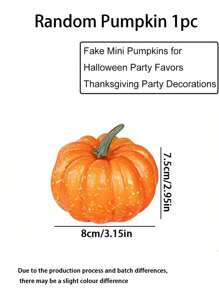 50 件秋季装饰人造南瓜和葫芦套装，假南瓜，松果，橡子和枫叶，秋季婚礼装饰，用于收获南瓜桌，人造南瓜金南瓜套装万圣节南瓜装饰，用于感恩节南瓜道具，圣诞节 - 彩色 - 查看 6