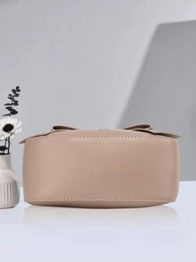 纯色女士手提包，优雅蝴蝶结细节，经典单肩包，适合学生、教师、办公室女士，可调节肩带 - 非常时尚，情人节女士蝴蝶结钱包，有史以来最好的母亲节礼物