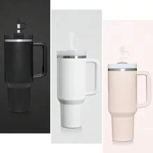 1PC/3PCS 圆柱形吸管盖，可重复使用的硅胶吸管盖，适用于直径 6-10 毫米的吸管 - 彩色 - 查看 3