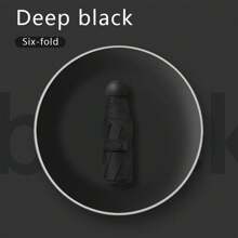 Travel Mini Umbrella 5 Folding Capsule Umbrella Sun Small - 白色 - 查看 2