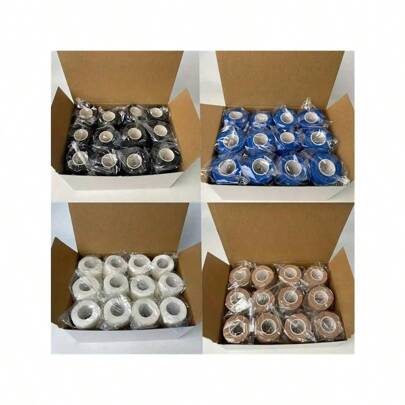 Juego de 24 vendas deportivas elásticas autoadhesivas - versátiles para dedo, tobillo, muñeca, cintura, rodilla y codo - accesorios de gimnasio - venda deportiva