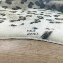 1pc Modern Home Decor Cartoon Imitation Animal Leopard Print Texture Pattern Area Rug, Soft Carpet For Bedroom Bathroom Tapestry - Multicolor - View 3