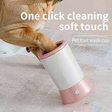 Taza de limpieza automática para patas de mascotas, lavador inteligente de almohadillas para perros/gatos, herramienta de cuidado del aseo, dispositivo de limpieza eléctrico de silicona para mascotas, lavador automático de patas
