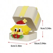 圣诞装饰 1pc 拼接圣诞积木 圣诞老人 圣诞星星 圣诞苹果 圣诞驯鹿 圣诞雪人 圣诞企鹅 创意拼装积木玩具模型 家居办公室桌面摆件 圣诞节情人节母亲节生日礼物 增强动手能力 缓解压力