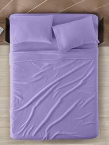Home Elephant Winter Polar Single, Double, King Size Sheet Set - Lilac Purple - View 2