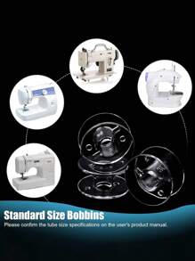 1pc Plastic Sewing Machine Bobbin Storage Box,Sewing Machine Thread Spool Case,Clear Plastic Organizer Case,25/36 Slots Empty Spool Storage Organizer And 25/36pcs Plastic Storage Bobbins