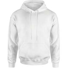 Basics - Pure & Simple Blank Apparel Adult Hoodie Sweatshirt - White - View 1