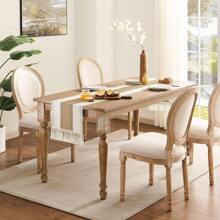 1pc Caminho de Mesa Estilo Boêmio Nórdico Caminhos de Mesa Com Borlas Caminhos de Mesa de Cozinha Minimalista Festa de Natal Decoração de Casa