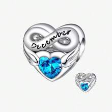 12-Month/Birthstone Series Plated Silver Beads Perfect For Diy Bracelet/Necklace Women's Jewelry Making - Love - View 9