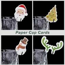 30 tấm thiệp cốc giấy Giáng sinh, nhận dạng cốc, thiết kế bao gồm mũ ông già Noel/cây thông Noel/gạc hươu/tuần lộc/ông già Noel/người tuyết/mũ ông già Noel/đồ trang trí cốc nước, thẻ đánh dấu cốc, bộ quà tặng chai, trang trí nhà cửa, nhà hàng, quán bar, quán cà phê, đám cưới, trang trí tiệc, quà tặng bạn bè, quà tặng giáng sinh, quà tặng năm mới., quà tặng giáng sinh, giáng sinh vui vẻ - Nhiều màu - Xem 2