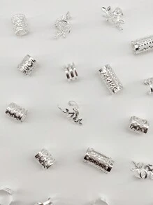 40 pièces Anneaux pour cheveux dreadlocks - Accessoires de cheveux en alliage élégants, bijoux pour cheveux tressés pour les filles et les femmes, épingles à cheveux dorées pour la Saint-Valentin
