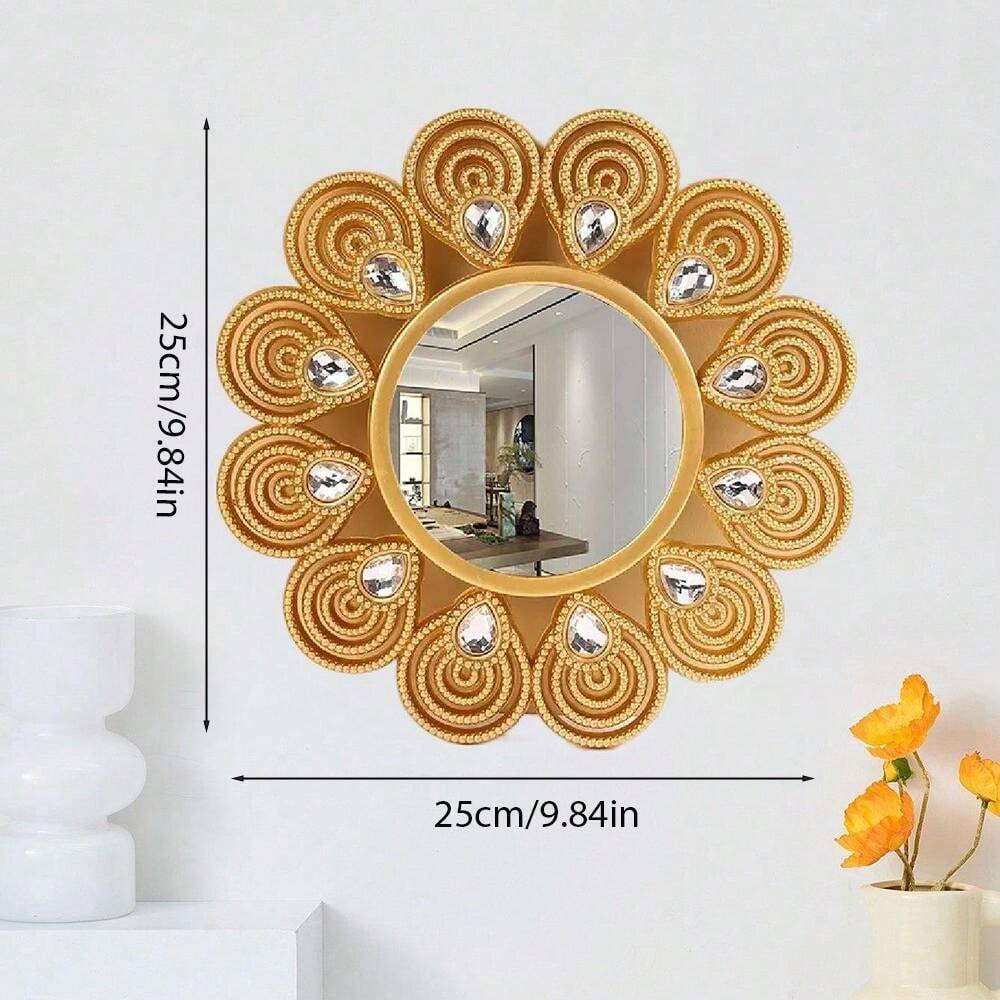 1pc Living Room Decorative Mirror, Dining Room Sideboard WallMounted