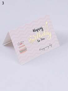 10 PCS Foil Greeting Cards, Personalized Birthday Gift Cards, Birthday Cake Wishes Cards, Birthday Folded Greeting Cards Pieces, Simple Little Fresh Cards, Gifts Flower Shop, Wishes Birthday Cards For Friends And Family., Back To School Valentine Day
