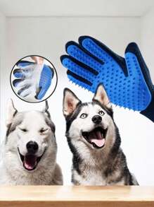 1 Par de Guantes para cepillado de mascotas, Guantes Para la Pelusa de tus mascotas.