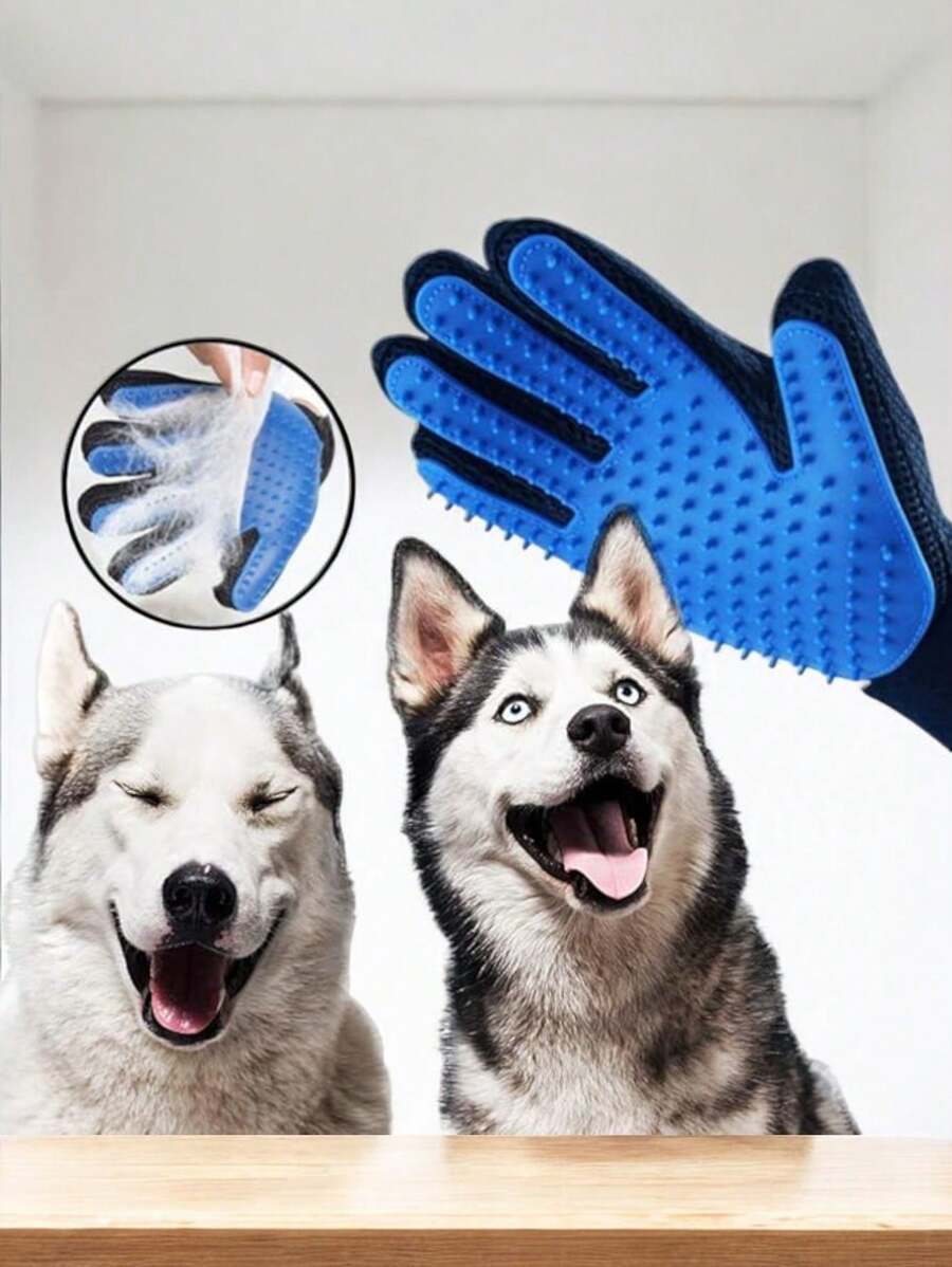 1 Par de Guantes para cepillado de mascotas, Guantes Para la Pelusa de tus mascotas.