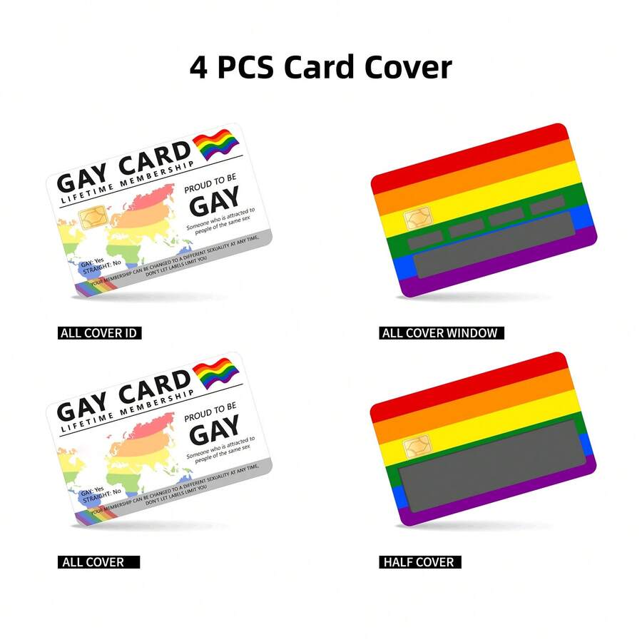 4pcs Credit Card UltraThin Vinyl Stickers, ResidueFree For Credit