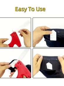 专业快速标签枪套件、服装标签枪、价格标签枪 - DIY 服装标签用于服装价格标签、微针枪、迷你针缝卷边枪用于服装、服装加工产品、DIY 圣诞节用品（1 个标签枪和 504 黑色和 504 白色） - 彩色 - 查看 6