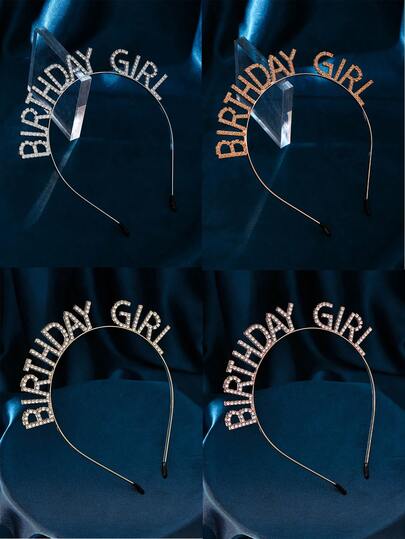 1pc Fashionable & Unique Birthday Crown For Girls, Birthday Party Headpiece