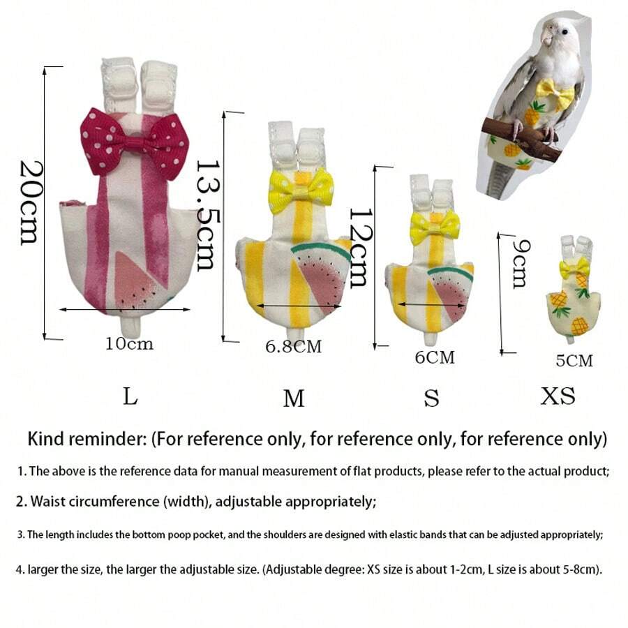 Peony Phoenix Parrot Diaper Pouch Droppings Diaper Paper Diaper Pants