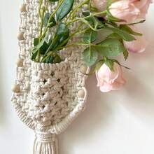 1 szt. Boho styl ręcznie tkany kwiatowy wiszący gobelin, dekoracyjny ścienny dodatek do zawieszenia - wyklucza kwiaty i rośliny, wystrój pokoju, wystrój domu, artykuły do pokoju, sztuka ścienna, flagi do pokoju