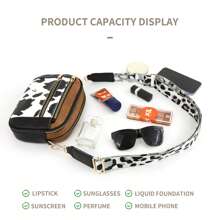 Bohemia Women's Casual Crossbody Bag, Fashion PU Vegan Crossbody Purse For Women, Vintage Small Shoulder Bags With Retro Adjustable Shoulder Strap, Lightweight And Spacious Commuter Bag
