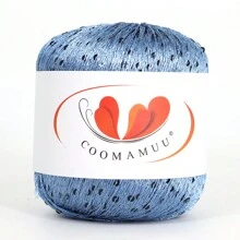 50 克闪亮亮片混纺纱线，适用于手工艺品、特种纱线绞纱 - 多色 - 查看 28