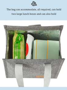 New Thickened Waterproof Oxford Cloth Lunch Bag, Thermal Insulated Lunch Box Bag, Portable Food Storage Container For Picnic School Bag Lunch Tote Bag Cooler Box Storage Bag Women Cute Lunch Pack Tiffin Bag Small Woman For Women Ladies School Supplies Stuff Accessories