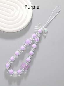 1 Stück süße klare Kristall Schleifen Handytasche Anhänger, künstlicher Kristall Anhänger als Taschenzubehör, süßer künstlicher Kristall Perlen Schlüsselanhänger Armband, Retro Charm Geldbörse Tasche Rucksack Auto Charm für Frauen und Mädchen, klarer Kristall Anhänger als geeignetes Geschenk für Freunde, Verwandte, Liebhaber, Mütter, Familie, Freunde, Geburtstag, Feiertage, Handyanhänger, Handykette