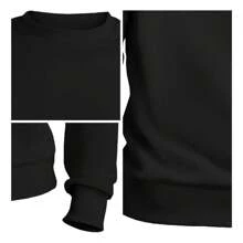 ZUKKER Kit 2 Sweatshirt Round Neck Unisex Cold Weather Blouse Cotton Women's Men's Coat - Nhiều màu - Xem 2