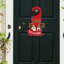 钻石画圣诞门标志吊坠套件用于门装饰，圣诞节 5D 特殊形状钻石水晶钻石艺术挂门按数字套件适合成人工艺品 DIY 礼物 - 彩色 - 查看 14