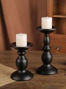 1PC/2pcs/3pcs Đơn giản và sáng tạo kim loại sắt nghệ thuật ánh sáng sang trọng lãng mạn tiệc cưới ánh nến bữa tối nhà trong nhà phòng ngủ để bàn nến - Nhiều màu - Xem 13