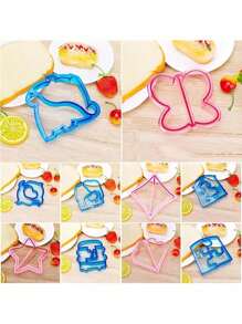 1pc Sandwich Cutter, DIY Sandwich Maker, Cute Animal Pattern Sandwich Bread Pancake Maker Cookie Shapes Molds - Multicolor - View 4