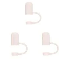 1PC/3PCS 圆柱形吸管盖，可重复使用的硅胶吸管盖，适用于直径 6-10 毫米的吸管 - 彩色 - 查看 10