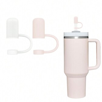 1PC/3PCS 圆柱形吸管盖，可重复使用的硅胶吸管盖，适用于直径 6-10 毫米的吸管