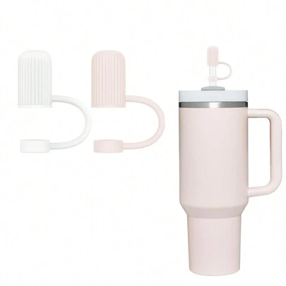 1PC/3PCS 圆柱形吸管盖，可重复使用的硅胶吸管盖，适用于直径 6-10 毫米的吸管