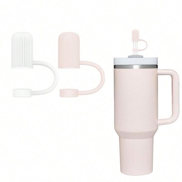 1 pièce/3 pièces Couvre-paille cylindrique, couvre-paille en silicone réutilisable, convient aux pailles d'un diamètre de 6 à 10 mm