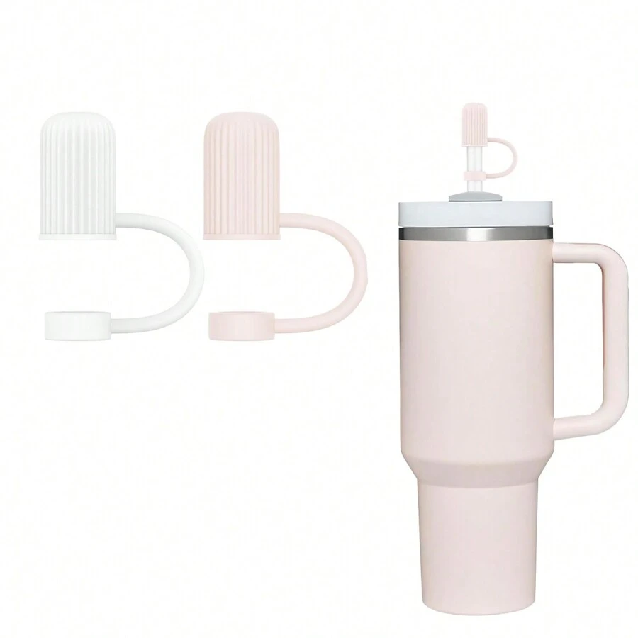 1PC/3PCS 圆柱形吸管盖，可重复使用的硅胶吸管盖，适用于直径 6-10 毫米的吸管 - 彩色 - 查看 1